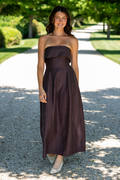 Bondi Born Bormio Bandeau Maxi Dress - Mocha