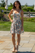 Agua Bendita Spring Cherish White Floral Mini Dress