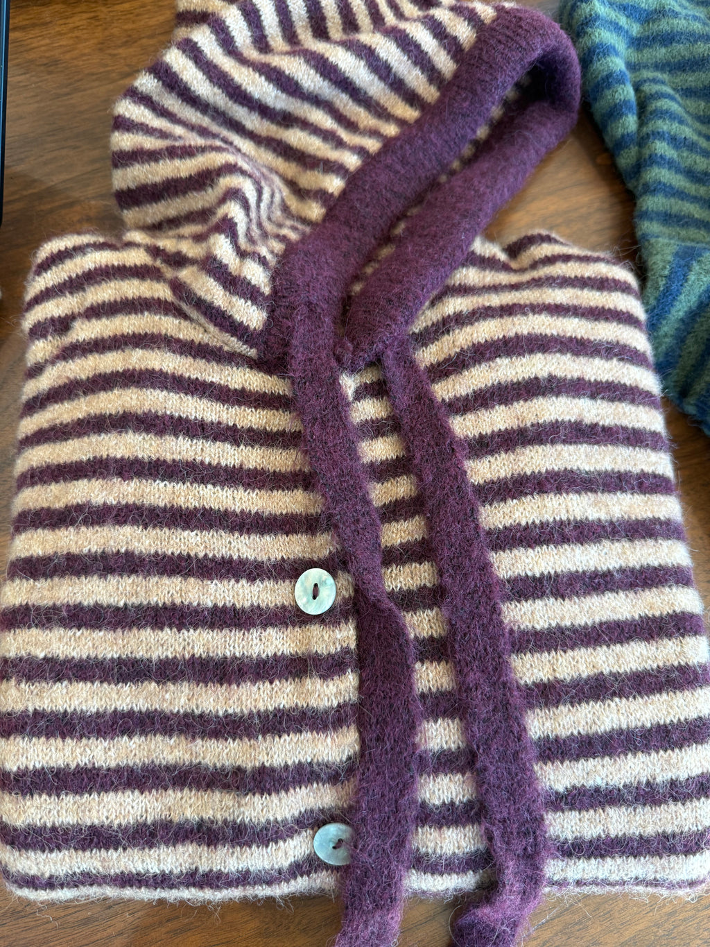 Johanna Paris Hearth Striped Cardigan Hoody